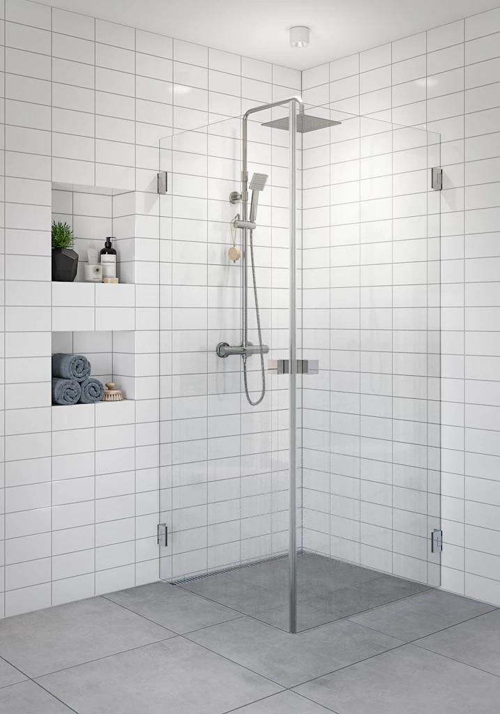 Emil dusjdør, sølv Emil dusjdør, sølv